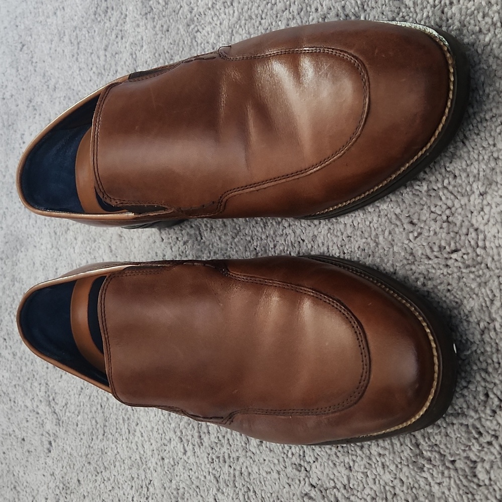 Cole Haan Brown Leather GRAND.OS Loafers Size 10